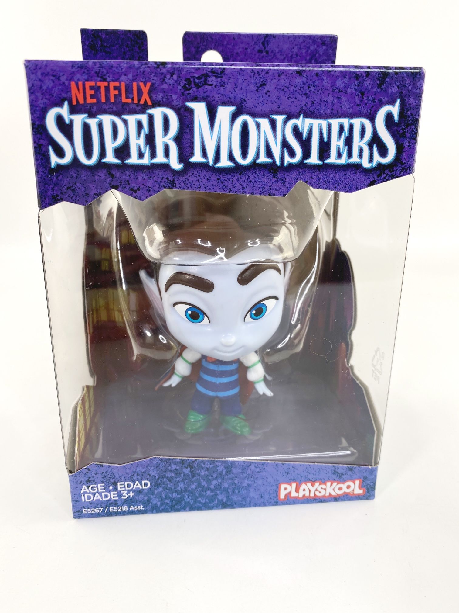 Netflix Super Monsters Drac Shadows Collectible Playskool Action 4" Figure 