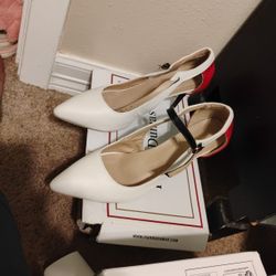 Stunning Red Accent Pumps