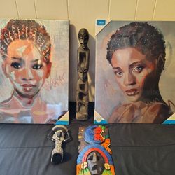 Selling as a lot assortment of African American Decor. All for $70