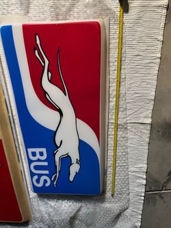 Greyhound bus signs