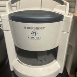 Black and Decker Lids Off Jar Can Opener Automatic Electric