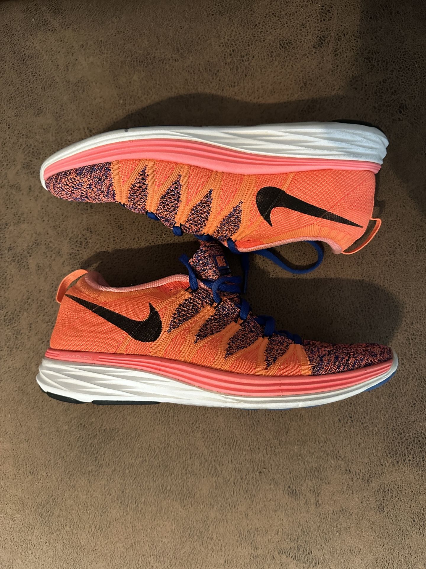 Women’s Nike Flyknit Lunar 2 Mango Running Shoes