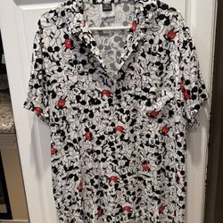 Mickey Mouse Button Up