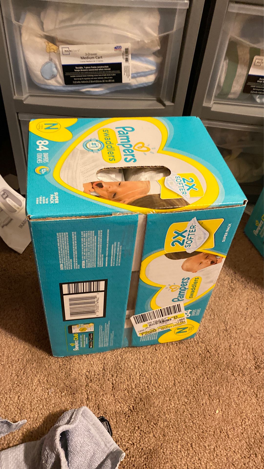 Pampers Swaddlers NewBorn #84 Diapers