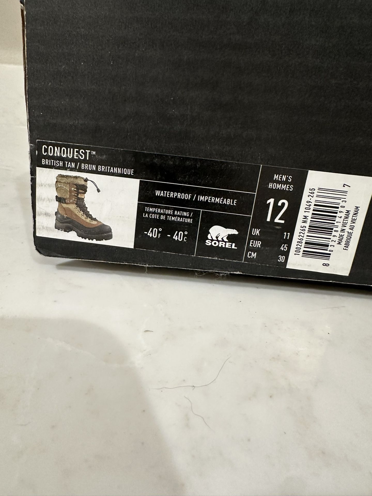 Sorel Winter Boots Conquest Men’s Size 12