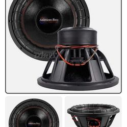 15 Inch American Bass 3000 Whatt Dual 2 Ohm 