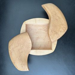 Bird's Eye Maple Swing Top Box, Handmade in the USA 