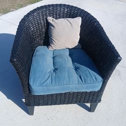 Pier One Imports Wicker Captain Chair 
