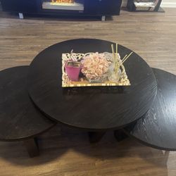 3  Wood Coffee Tables