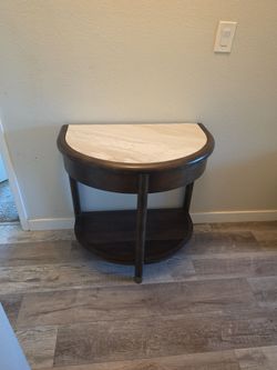 Side Table with Marble Top