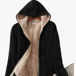 Yeokou Women's Casual Full Zip Up Sherpa Lined Hoodie Sweatshirt Jacket Coat $25 Price Firm