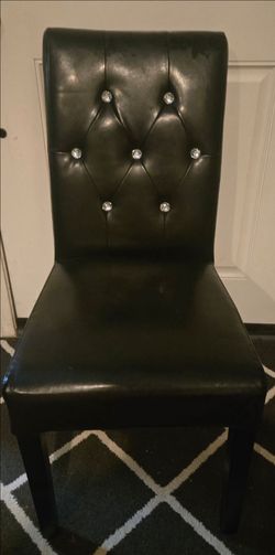 Black Rhinestone Chair