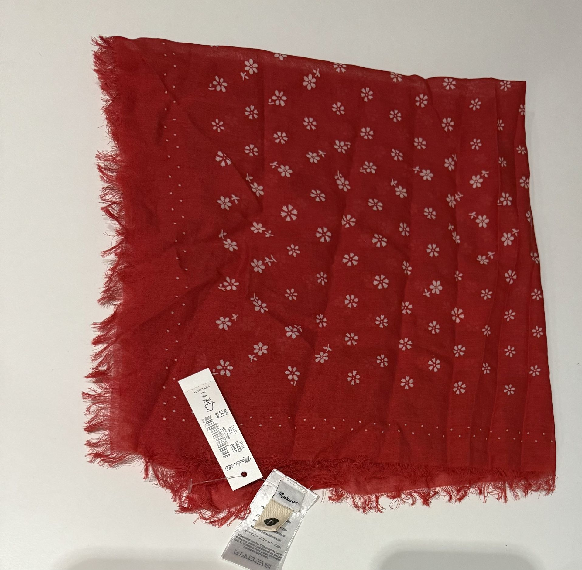 Fringed Organic Cotton Bandana from Madewell