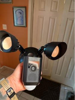Ring floodlight wire camera