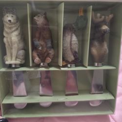 stainless steel spreaders with polyresin animal handles