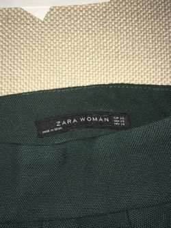 Zara Woman XS Dark Green Skirt
