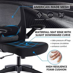 Home Office Chair Work Desk Chair Comfort Ergonomic Swivel Computer Chair,  Breathable Mesh Desk Chair, Lumbar Support Task Chair,Adjustable