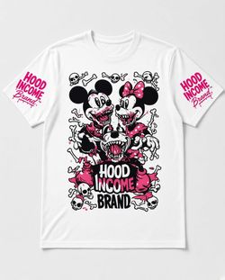 Hood Income Brand TM Graphic T-Shirt Mick and partner, friend for dinner Tshirt