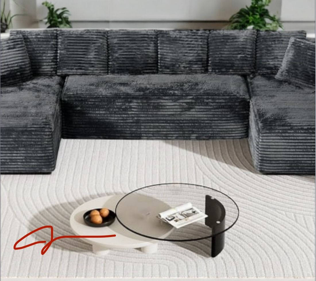 New! Super Comfy ~ Luxurious Soft Touch Sofa Sectional! Queen Sleeper!