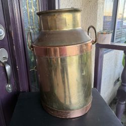 Rustic Brass Milk Can For Decor as is  MAKE AN OFFER