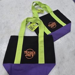 Trader Joe's Halloween Tote Bag Black $15