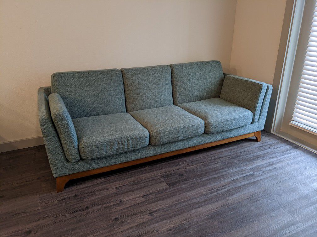 Ceni Sofa Couch Teal Color From Article 