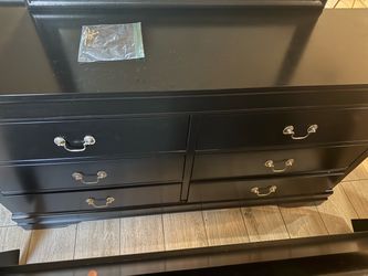 Headboard, Dresser, and frame for queen bed