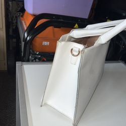 White Floral Purse