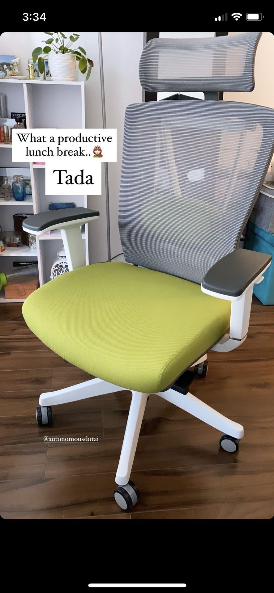 Autonomous Ergo Chair green