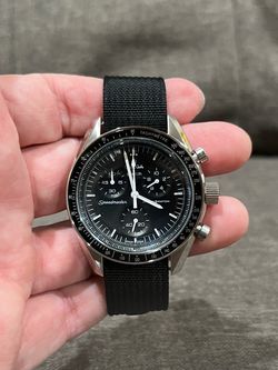 Moonswatch Mod Modified watch  PE50 Quartz movement Stainless Steel Case Gold Dial