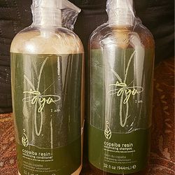 New Taya Copaiba Resin Volumizing Shampoo and Conditioner Set With Pumps ~ 32 fl oz