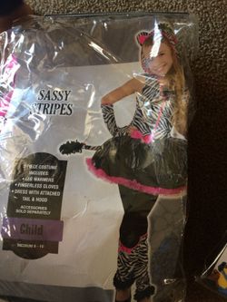 Sassy stripes child costume