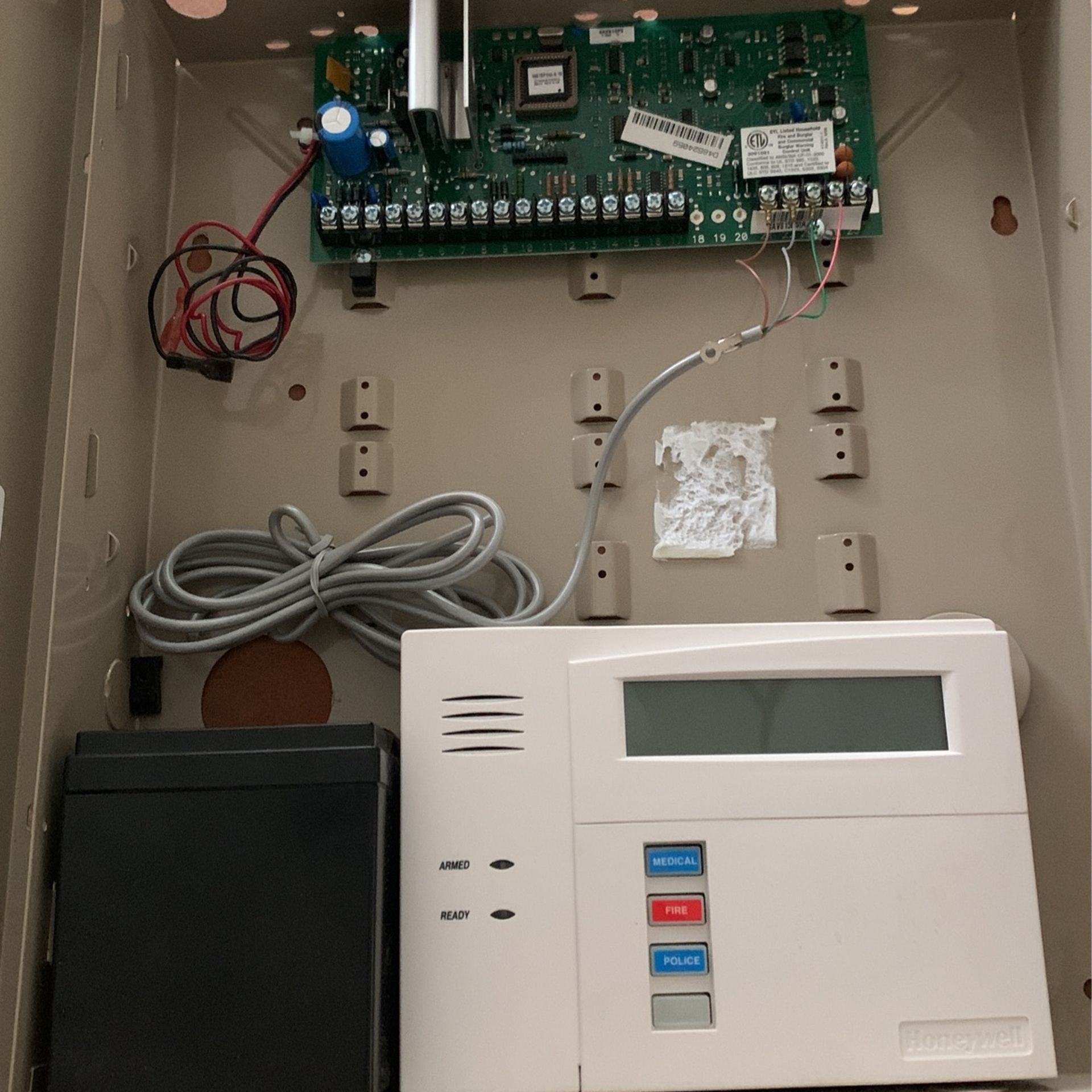 Burglar Alarm Control Panel Honeywell