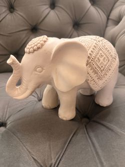 White Elephant Decorative Figurine