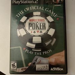 World Series Of Poker PlayStation 2 Game (Great Condition)
