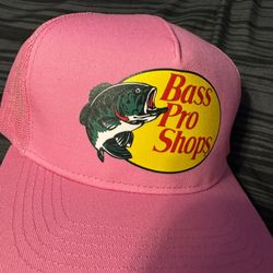 Pink Bass Pro Hat New 