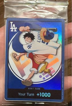 2026 Dodgers x One Piece Night Promo Card Monkey D Luffy