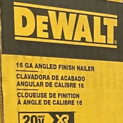 Brand New Angled Finish Nailer Dewalt Never Used 