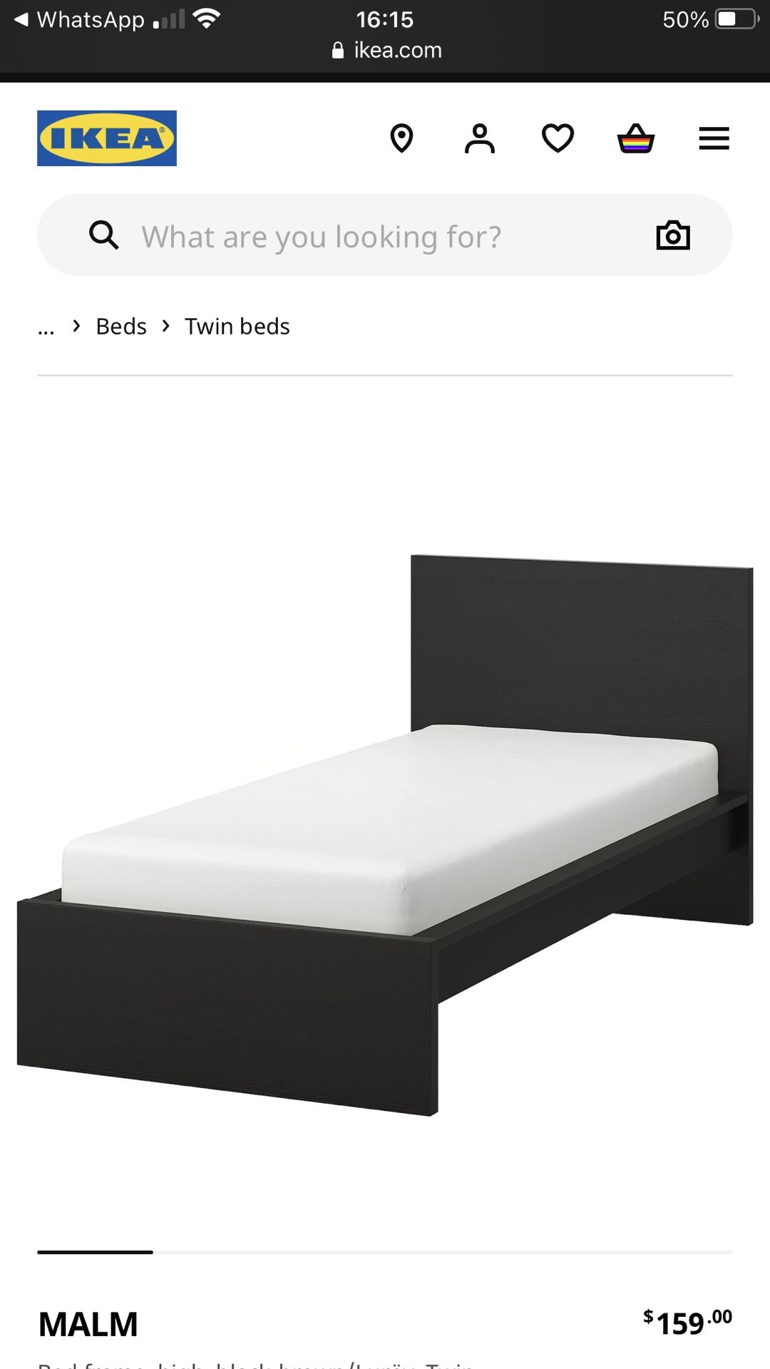 Twin Bed - Ikea Malm