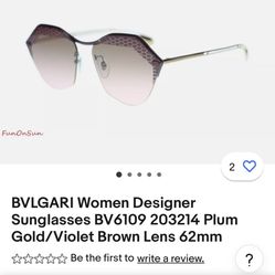 Bvlgari Sunglasses 