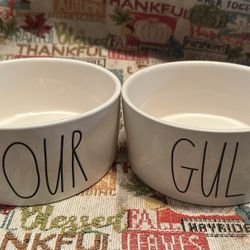 Rae Dunn Dog Bowls 