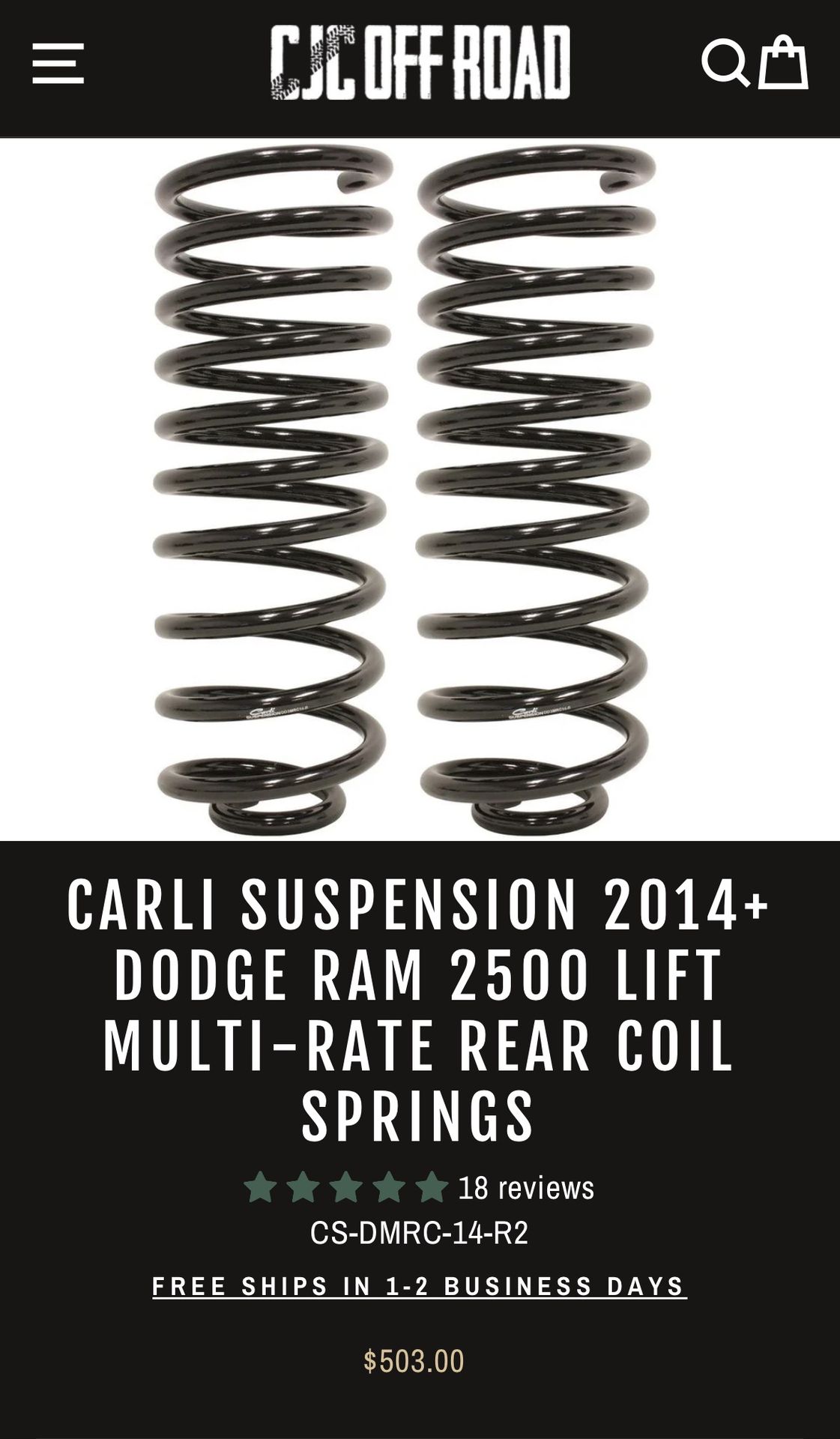 NEW CARLI R2 REAR SPRINGS