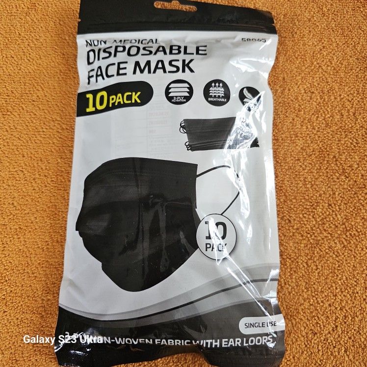 $3 NEW! 10PACK DISPOSABLE FACE MASKS