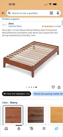 Twin bed frame