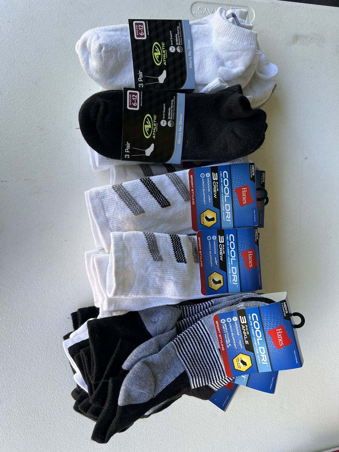 Socks Packs Of 3. (1) For $3 Or (2) For $5