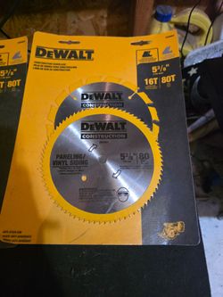 2 NEW DEWALT 5-3/8" Circular Saw Blade Combo Packs | 4 Blades Total