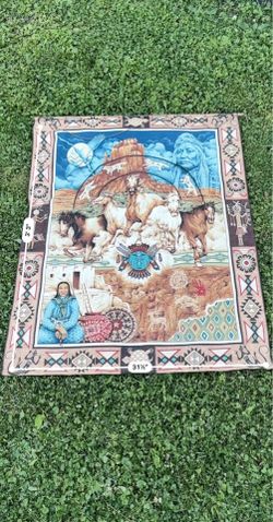 Southwestern Horse Wall Tapestry / Wall Hanging