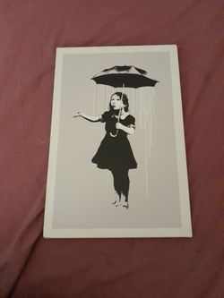 Banksy Print: Nola (or Rain Girl)