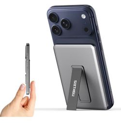 Brand new Magnetic Slim Portable Charger with Stand, 5000mAh Wireless Power Bank[Alloy-Made], PD 20W Fast Charging, PowerMag