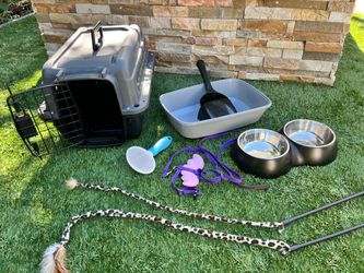 Cat Starter Kit Bundle – Carrier, Litter Box & More